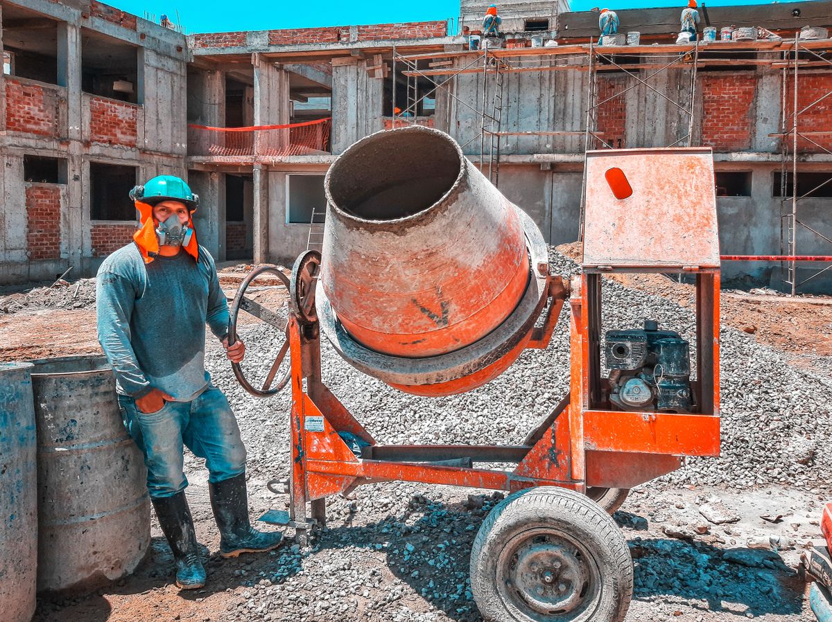 Construction crew on site